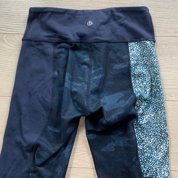 Lululemon Wunder Under Pant *Full-On Luon (Sashiko) Kanoko Twist Inkwell - Picture 4 of 11